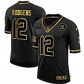 Nike Packers 12 Aaron Rodgers Black Gold 2020 Salute To Service Limited Jersey Dyin,baseball caps,new era cap wholesale,wholesale hats